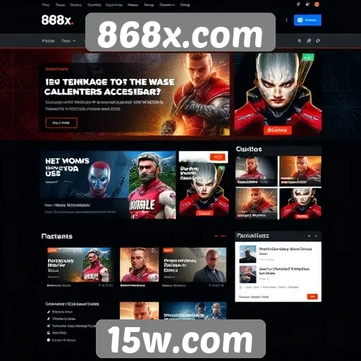 Evolução da interface do usuário no site 868x